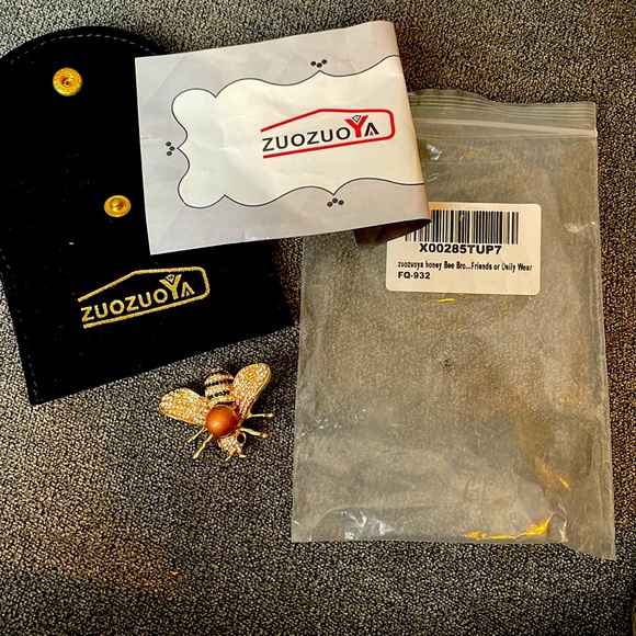Zuozuoya Bubble Bee Brooch With Bag-NWT - Picture 1 of 6